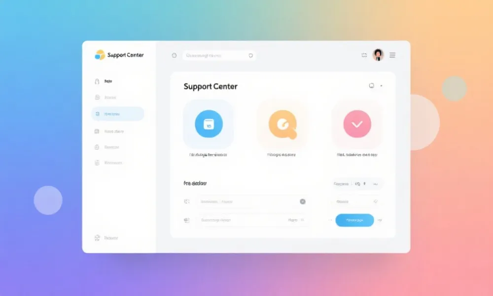 客服与帮助中心示意图